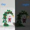 Art Christmas Tree Tabletop Rhinestone Painting Kit – Luminous 5D DIY Christmas Decorations